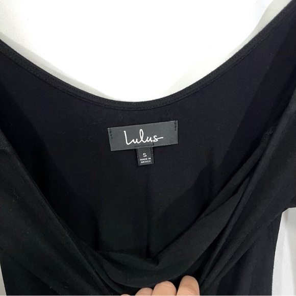 Lulu's Black 3/4 Sleeve Long Sleeve Dress - Picture 9 of 9